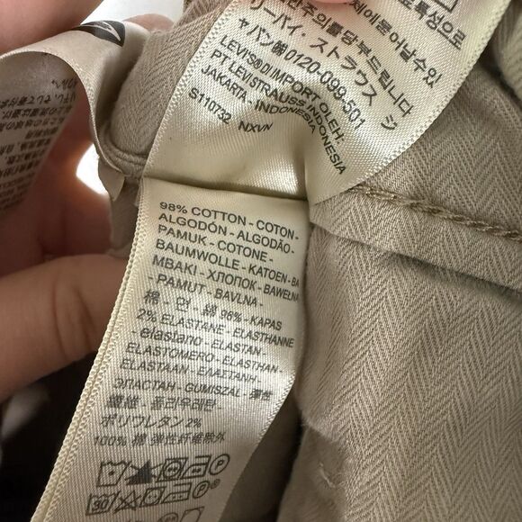 Levis XX Chino Pants Men's 31x32 Brown Standard Fit Tapered Cotton Blend - Picture 8 of 13